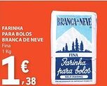 E.Leclerc Farinha para bolos branca de neve promoção