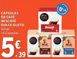 E.Leclerc Cápsulas de café nescafé dolce gusto promoção
