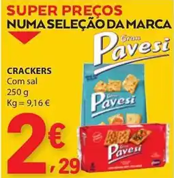 E.Leclerc Crackers pavesi promoção