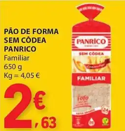 E.Leclerc Pão de forma sem côdea panrico familiar promoção