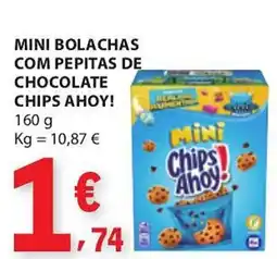 E.Leclerc Mini bolachas com pepitas de chocolate chips ahoy! promoção