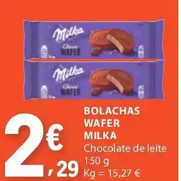 E.Leclerc Bolachas wafer milka promoção