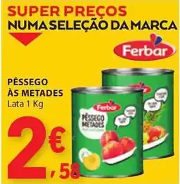 E.Leclerc Pêssego às metades ferbar promoção