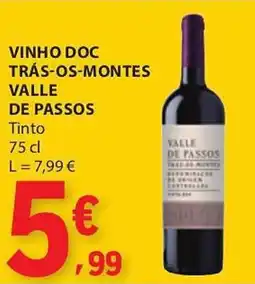 E.Leclerc Vinho doc trás-os-montes valle de passos promoção