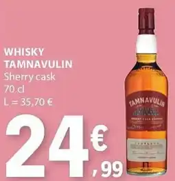 E.Leclerc Whisky tamnavulin sherry cask promoção
