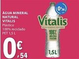 E.Leclerc Agua mineral natural vitalis promoção
