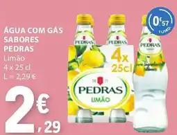 E.Leclerc Água com gás sabores pedras promoção