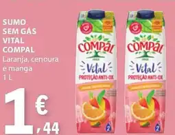 E.Leclerc Sumo sem gás vital compal promoção