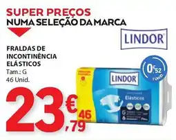 E.Leclerc Fraldas de incontinência elásticos lindor promoção
