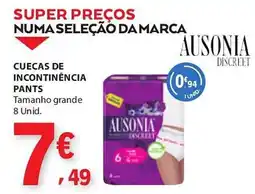 E.Leclerc Cuecas de incontinência pants ausonia promoção