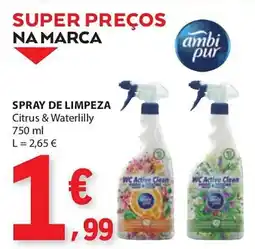 E.Leclerc Spray de limpeza ambi pur promoção