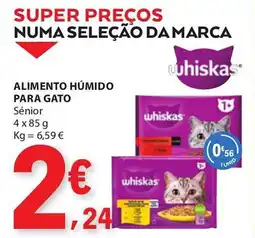 E.Leclerc Alimento humido para gato whiskas promoção