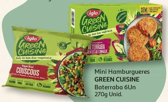 Auchan Hamburguer vegetal promoção