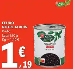 E.Leclerc Feijão notre jardin preto promoção