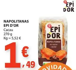 E.Leclerc Napolitanas epi d'or cacau promoção