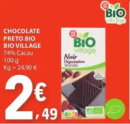 E.Leclerc Chocolate preto bio bio village promoção