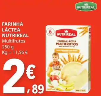 E.Leclerc Farinha láctea nutrireal multifrutos promoção