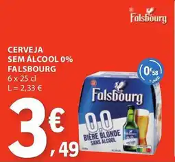 E.Leclerc Cerveja sem álcool 0% falsbourg promoção