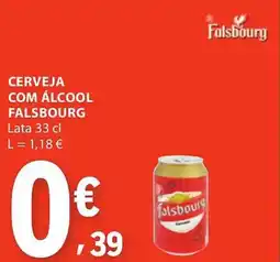 E.Leclerc Cerveja com álcool falsbourg lata promoção
