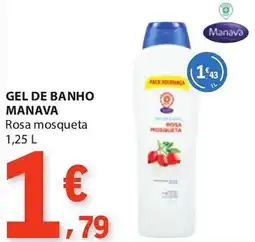 E.Leclerc Gel de banho manava rosa mosqueta promoção