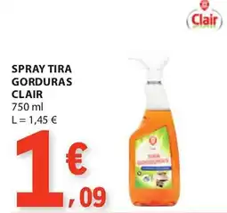 E.Leclerc Spray tira gorduras clair promoção