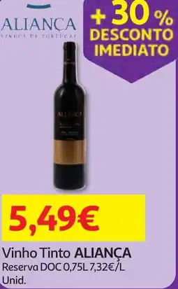 Minipreço Vinho Tinto ALIANÇA Reserva DOC promoção