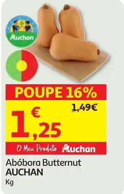 Minipreço Abóbora Butternut AUCHAN promoção
