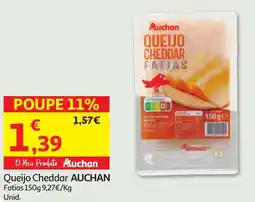 Minipreço Queijo Cheddar AUCHAN Fatias promoção