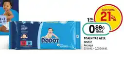 Intermarché Toalhitas azul dodot promoção