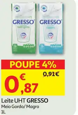 Minipreço Leite UHT GRESSO promoção