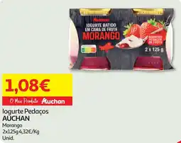 Minipreço logurte Pedaços AUCHAN promoção