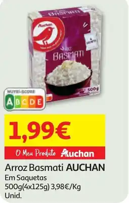 Minipreço Arroz Basmati AUCHAN Em Saquetas promoção