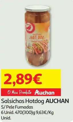 Minipreço Salsichas Hotdog AUCHAN promoção