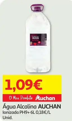 Minipreço Água Alcalina AUCHAN promoção