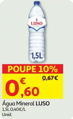 Minipreço Água Mineral LUSO promoção