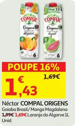 Minipreço Néctar COMPAL ORIGENS promoção