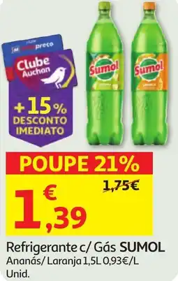 Minipreço Refrigerante c/ Gás SUMOL Ananás/Laranja promoção