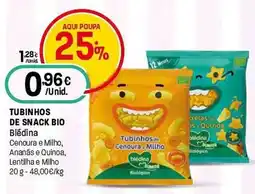 Intermarché Tubinhos de snack bio blēdina promoção