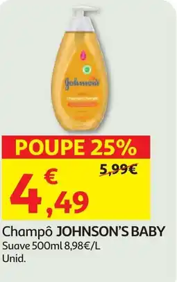 Minipreço Champô JOHNSON'S BABY Suave promoção