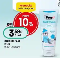 Intermarché Cold cream PorSi promoção