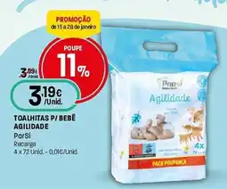 Intermarché Toalhitas p/ bebe agilidade PorSi promoção