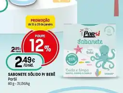 Intermarché Sabonete sõlido p/ bebe porsi promoção