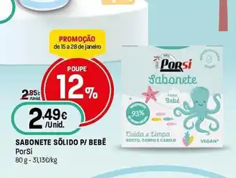 Intermarché Sabonete sõlido p/ bebe porsi promoção