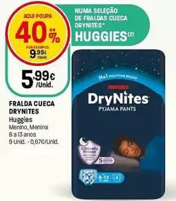 Intermarché Fralda cueca drynites Huggies promoção