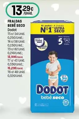 Intermarché Fraldas bebé seco dodot promoção