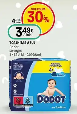 Intermarché Toalhitas azul Dodot promoção