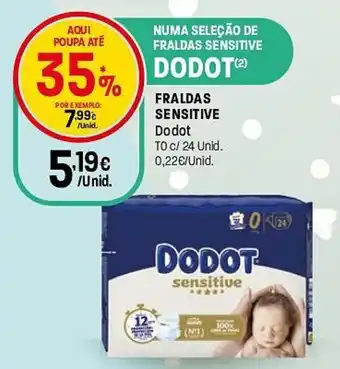 Fraldas sensitive Dodot