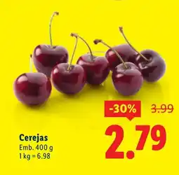 Lidl Cerejas promoção