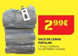 Bricomarché Saco de lenha popular promoção
