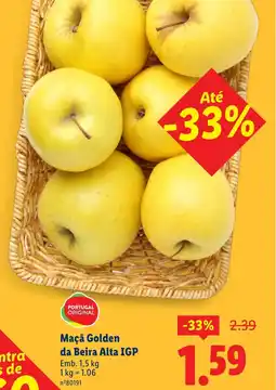 Lidl Maçã Golden da Beira Alta IGP promoção